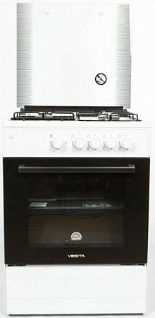 Кухонная плита VESTA Bergamo VGG 10-G (белый)