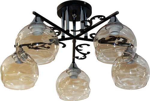 Люстра средней высоты Элетех 21277В-2/5 НПБ 01-5х60-148 Е27 1005404914