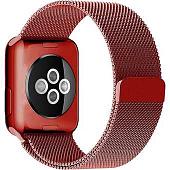 Браслет Rumi Milanese loop металлический для Apple Watch 38/40/41mm (красный)