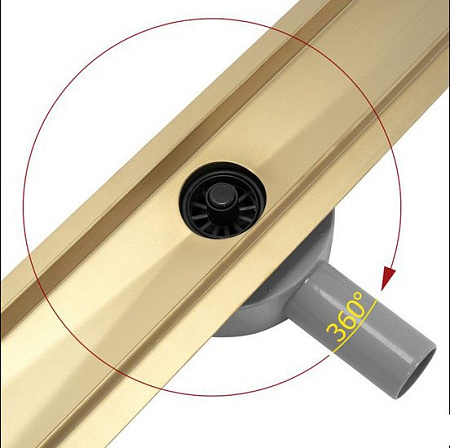 Трап/канал Rea Neox Pro Matt Gold 700