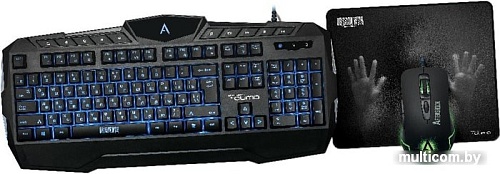 Клавиатура + мышь с ковриком QUMO Aftershock