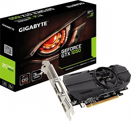 Видеокарта Gigabyte GeForce GTX 1050 OC Low Profile 3GB GDDR5