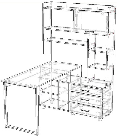 Стол Премиум Персона-12 (дуб крафт белый)