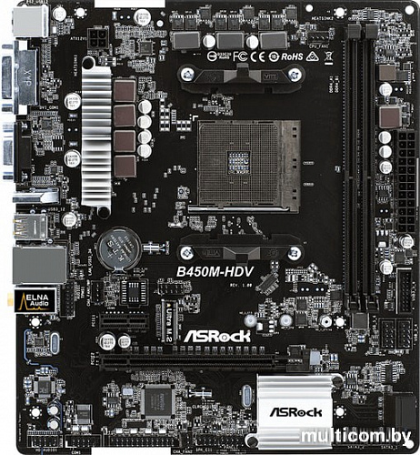 Материнская плата ASRock B450M-HDV