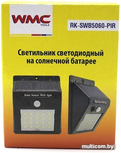 Уличный настенный светильник WMC Tools RK-SWB5060-PIR