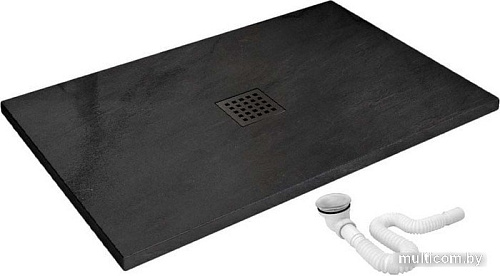 Душевой поддон Rea Rock 120x80 (черный)