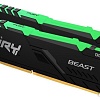 Оперативная память Kingston FURY Beast RGB 2x8GB DDR4 PC4-21300 KF426C16BBAK2/16
