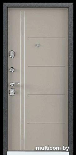 Металлическая дверь Torex Дельта MP-27 205x96 (серый/дерево светлое, левый)