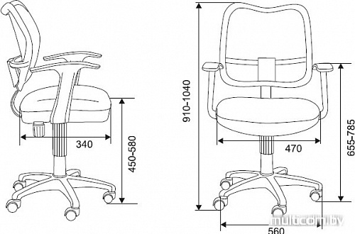 Кресло Бюрократ CH-W797/PK/TW-13A