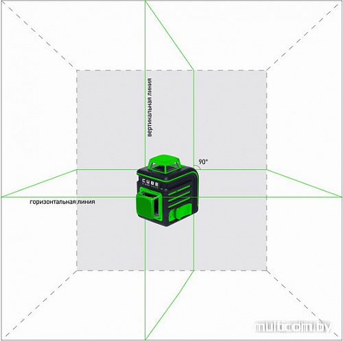 Лазерный нивелир ADA Instruments CUBE 2-360 Green ULTIMATE EDITION [A00471]