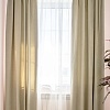 Комплект штор Decoretto Сатин СО-K9 4x2.6 м (оливковый, 2 шт)