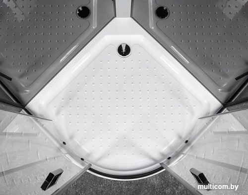 Душевая кабина Saniteco P1SE 80x80 (черный)
