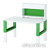 Письменный стол Ikea Поль (белый/зеленый) [991.289.57]