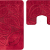 Набор ковриков Maximus Flora 2577 (60x100/50x60, бургунди)