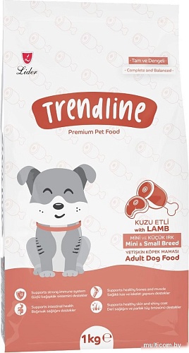 Сухой корм для собак Trendline Для собак мини и мелких пород с ягненком и рисом 1 кг