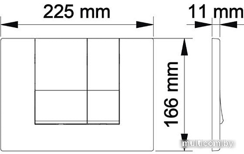 Панель смыва Berges Wasserhaus Novum S3 040043 (хром)