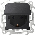 Розетка Simon 2450448-038 (графит)
