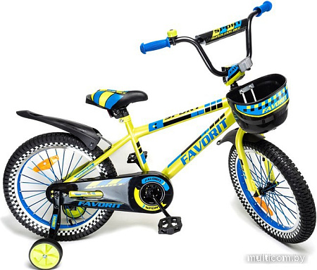 Детский велосипед Favorit Sport 16 SPT-16GN (лайм)
