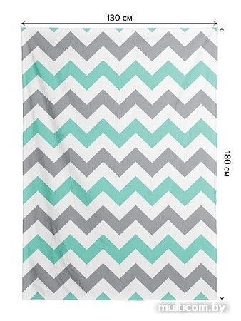 Плед JoyArty Бледные зигзаги blan_11612 (130x180)