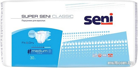 Подгузники для взрослых Seni Super Classic Medium (30 шт)
