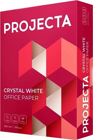 Офисная бумага Projecta A4, 80 г/м2, 500 л, класс A