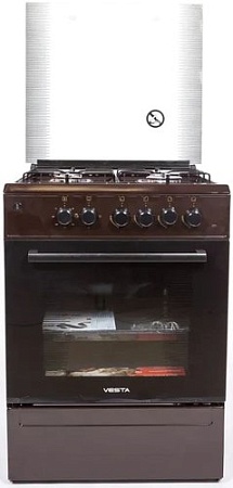 Кухонная плита VESTA Valencia VGE 10-E (коричневый)