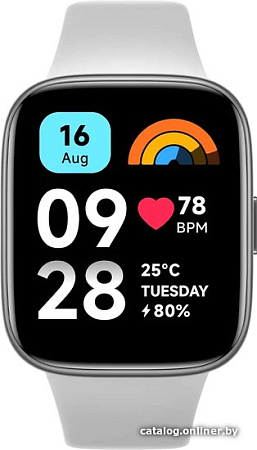 Умные часы Xiaomi Redmi Watch 3 Active (серый, международная версия)