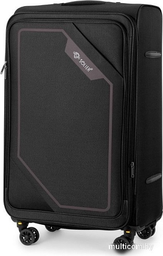 Чемодан-спиннер Solier STL2240 (L, черный/кофе)