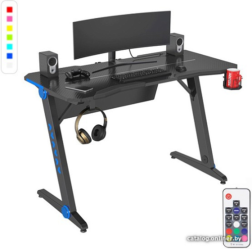 Геймерский стол CACTUS CS-GTIZ-BK-CARBON-RGB