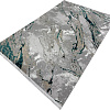 Ковер для жилой комнаты Radjab Carpet Афина Прямоугольник 9012A 12862RK (1.6x3, Grey/D.Green)