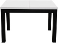 Кухонный стол ЭлиГард Black / СОБ (белый матовый)