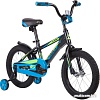 Детский велосипед Novatrack Lumen 16 (черный/синий, 2019)