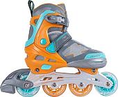 Роликовые коньки Tech Team Azart (р-р 30-33, оранжевый)