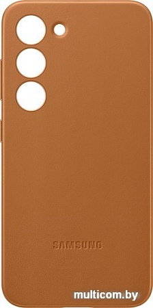 Чехол для телефона Samsung Leather Case S23 (песочно-бежевый)