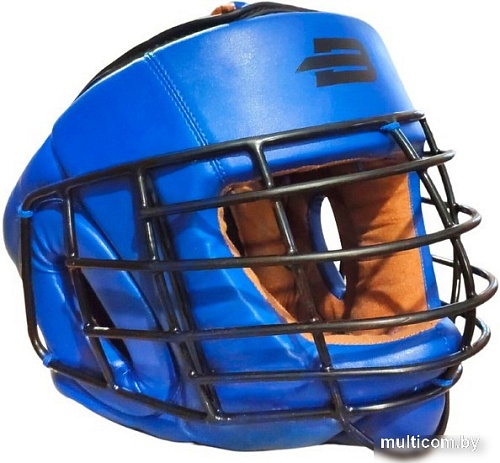 Cпортивный шлем BoyBo Flexy BP2005 с металлической решеткой (M, синий)