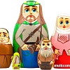 Развивающая игра Брестская Матрешка Робин Гуд (набор 5 шт)