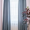 Комплект штор Decoretto Морская волна ХМВ-K36 3.25x2.7 м (синий, 2 шт)