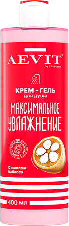 Librederm Крем-гель для душа Aevit Максимальное увлажнение с маслом бабассу 400мл