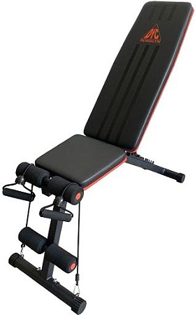 Силовая скамья DFC Homegym DCH310 с эспандерами