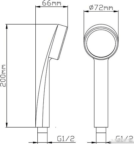 Душевая лейка Potato P080