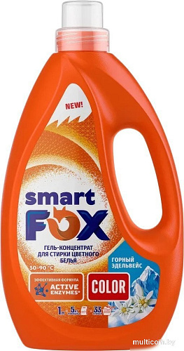 Гель для стирки Smart FOX Color Горный эдельвейс 190003 (1 л)