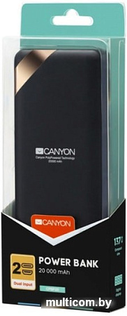 Портативное зарядное устройство Canyon CNE-CPBP20B