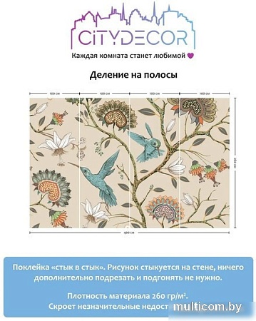 Фотообои Citydecor Абстракция 1 400x260