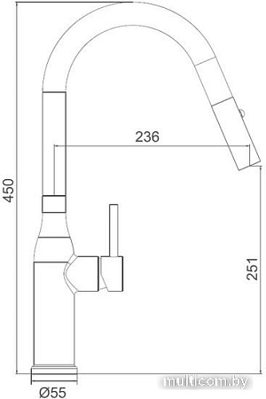 Смеситель Gappo G4398-45