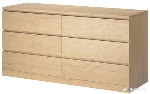 Комод Mio Tesoro Варма 6D (дуб беленый)