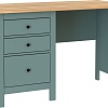 Офисный стол Mio Tesoro Сага 120x56 2.08.06.160.16 (темно-бирюзовый/ясень)