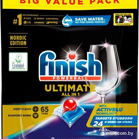 Капсулы для посудомоечной машины Finish Powerball Ultimate All in 1 (65 шт)