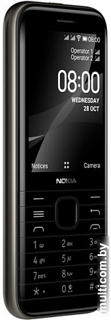 Мобильный телефон Nokia 8000 4G Dual SIM (черный)