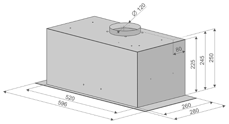 Встраиваемая вытяжка Konigin SkyBox Black
