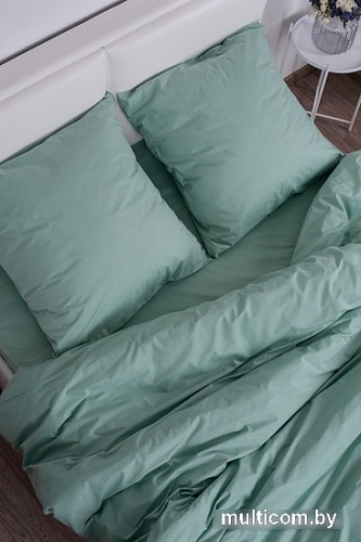 Постельное белье Миланика Фисташка Семейный (поплин г/к)